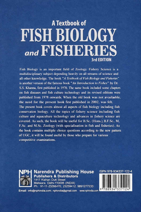 Textbook of Fish Biology and Fisheries 3rd edn (PB) [Paperback] Khanna, S.s [Nov 01, 2014]