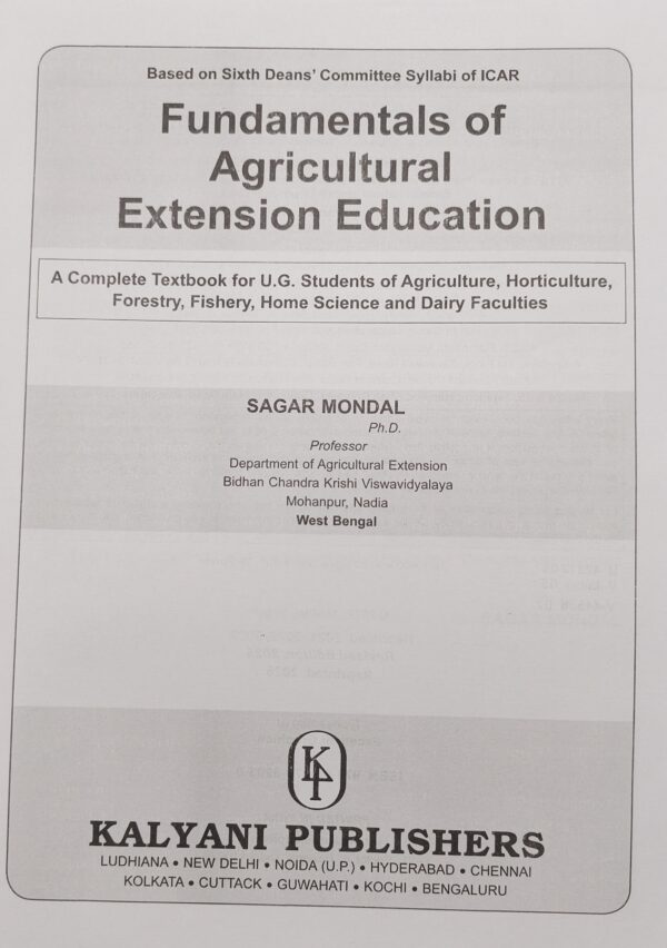 “Fundamentals of Agricultural Extension Education (1st Edition, Reprinted 2026) by R.V. Singh | Comprehensive Guide to Rural Development, Farmer Training & Agricultural Communication