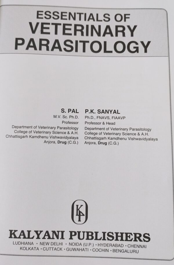 Essentials of Veterinary Parasitology | 1st Reprinted Edition (2025) | Comprehensive Guide to Animal Parasites, Diagnosis & Control for BVSc & MVSc Students