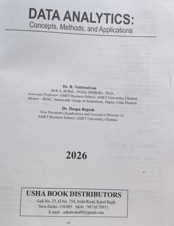 IMG_20260618_065854 Data Analytics: Concepts, Methods & Applications | 1st Edition 2026 | Comprehensive Guide for Data Science, AI & Business Analytics