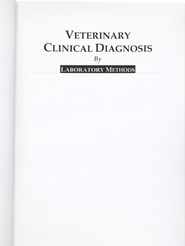 Veterinary Clinical Diagnosis by Laboratory Methods – Comprehensive Guide for Veterinary Students and Professionals | R.S. Brar, H.S. Sandhu, Avtar Singh | Kalyani Publishers