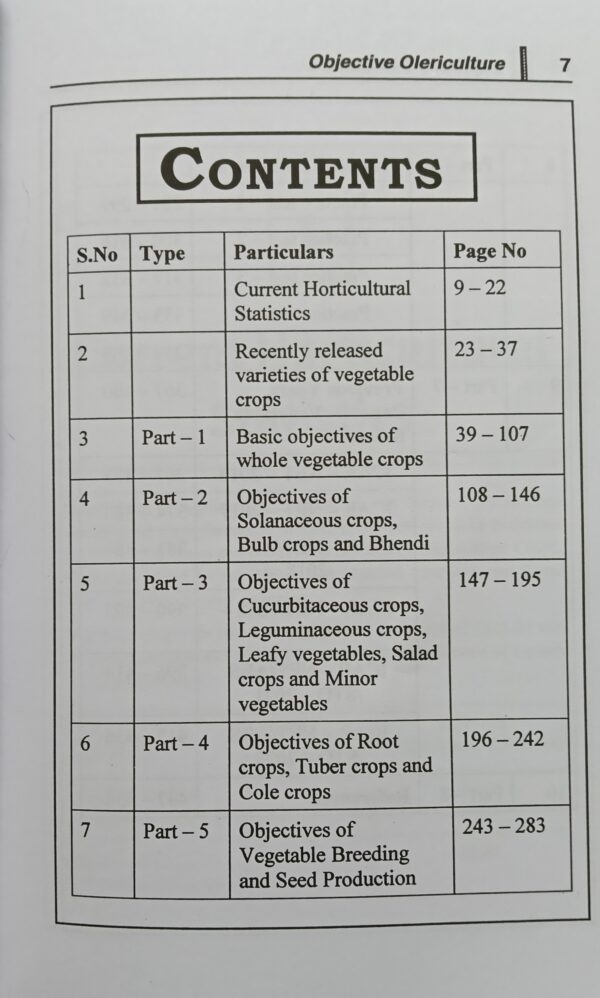 Oplus_131072 Objective Olericulture (5th Edition, 2026) – ICAR JRF/SRF, NET, ARS, SAU’s Exam Preparation Guide by K. Madhusudhan Reddy