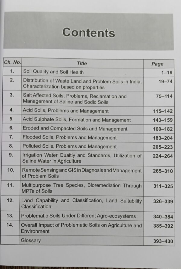 Oplus_131072 Problematic Soils and Their Management (1st Edition, Reprinted 2026) – ICAR New Syllabus Soil Science & Management Guide by Dilip Kumar Das | Kalyani Publication